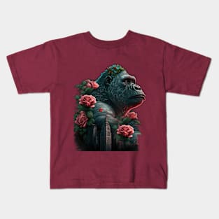 Blossom gorilla Kids T-Shirt